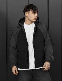 Wiatrówka Staff x Husll si black & gray