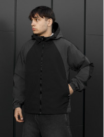 Wiatrówka Staff x Husll si black & gray