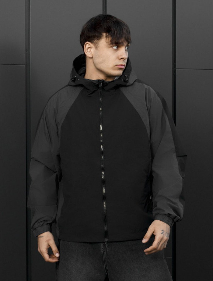 Wiatrówka Staff x Husll si black & gray