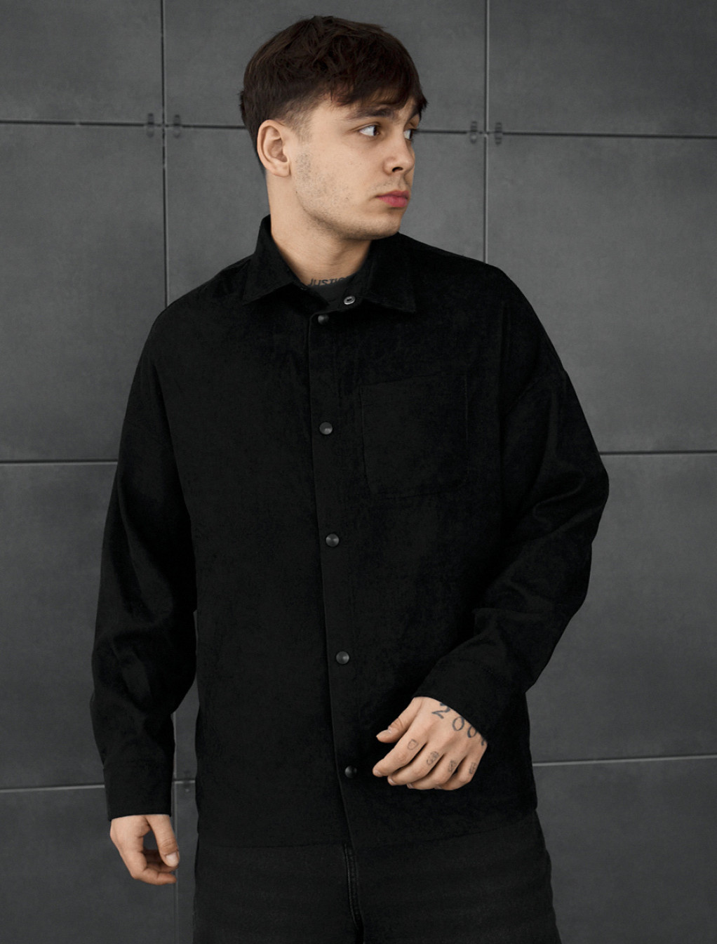 Koszula Staff velvet black