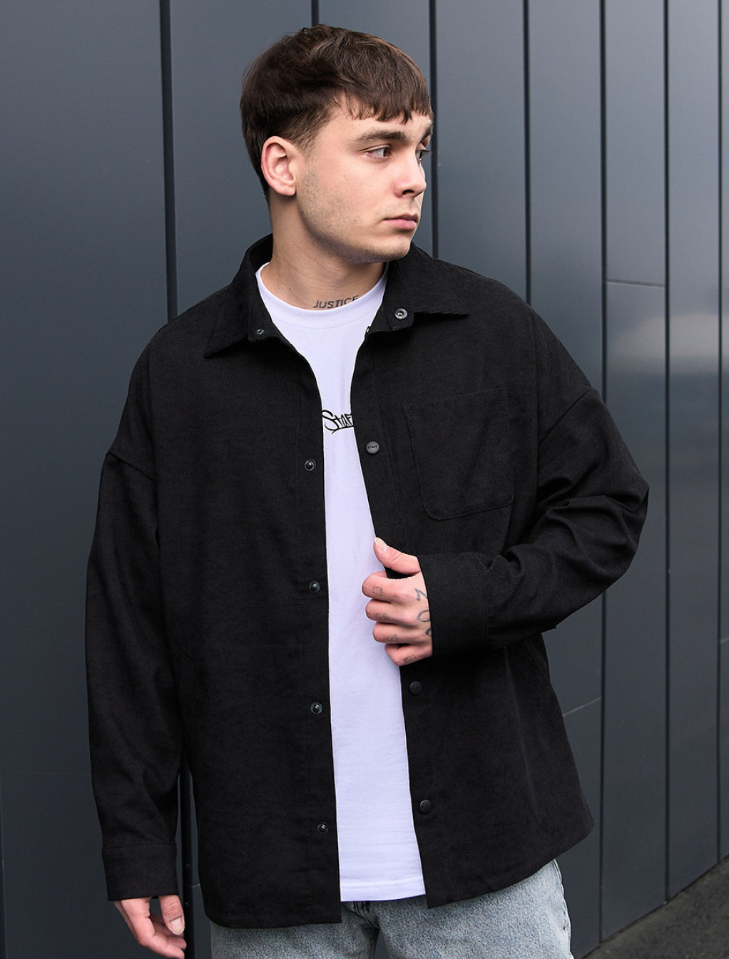 Koszula Staff velvet black