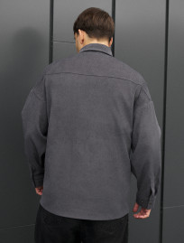 Koszula Staff velvet dark gray