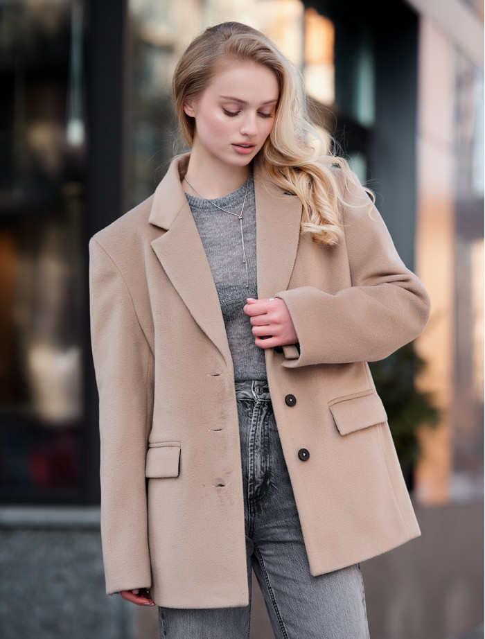 Plaszcz damski Staff ro light beige