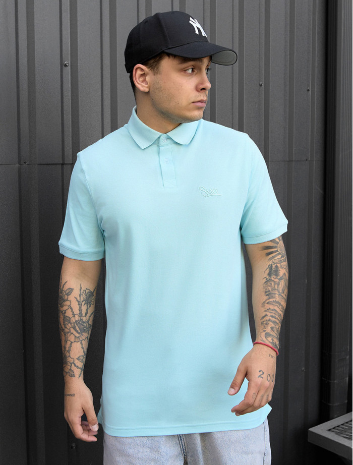 Polo Staff light blue logo