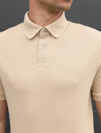 Polo Staff beige logo