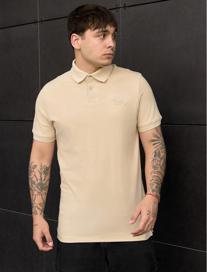 Polo Staff beige logo
