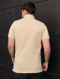 Polo Staff beige logo