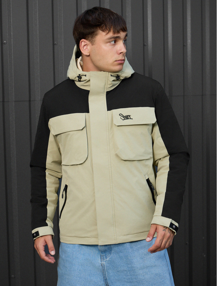 Kurtka Staff quor black & light olive