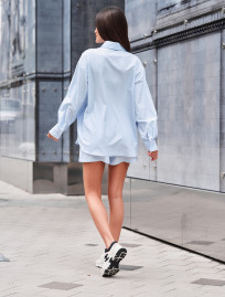 Komplet koszulka + spodenki Staff bil light blue