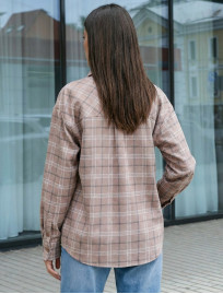 Koszula damska Staff mir brown oversize