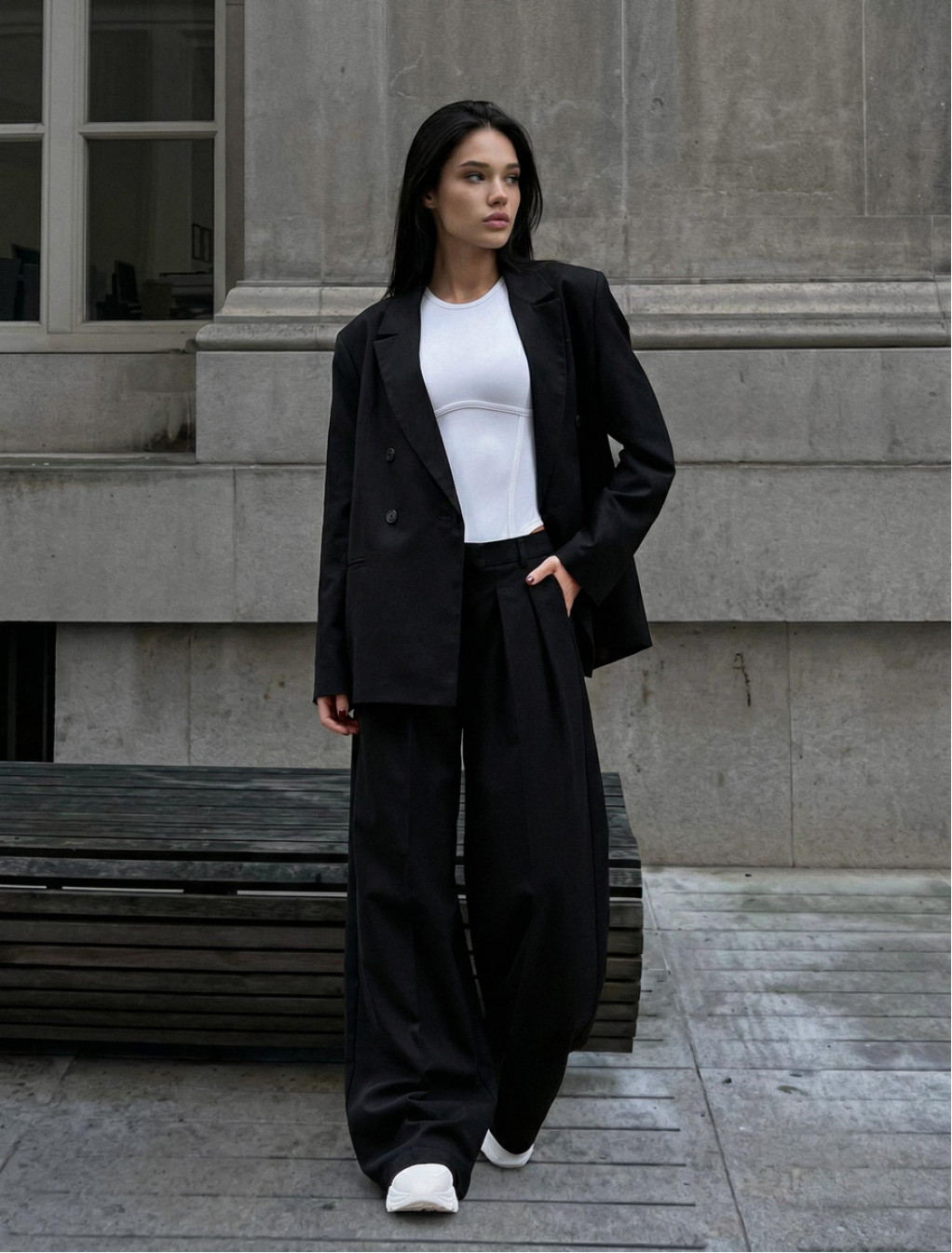 Spodnie Staff ren black