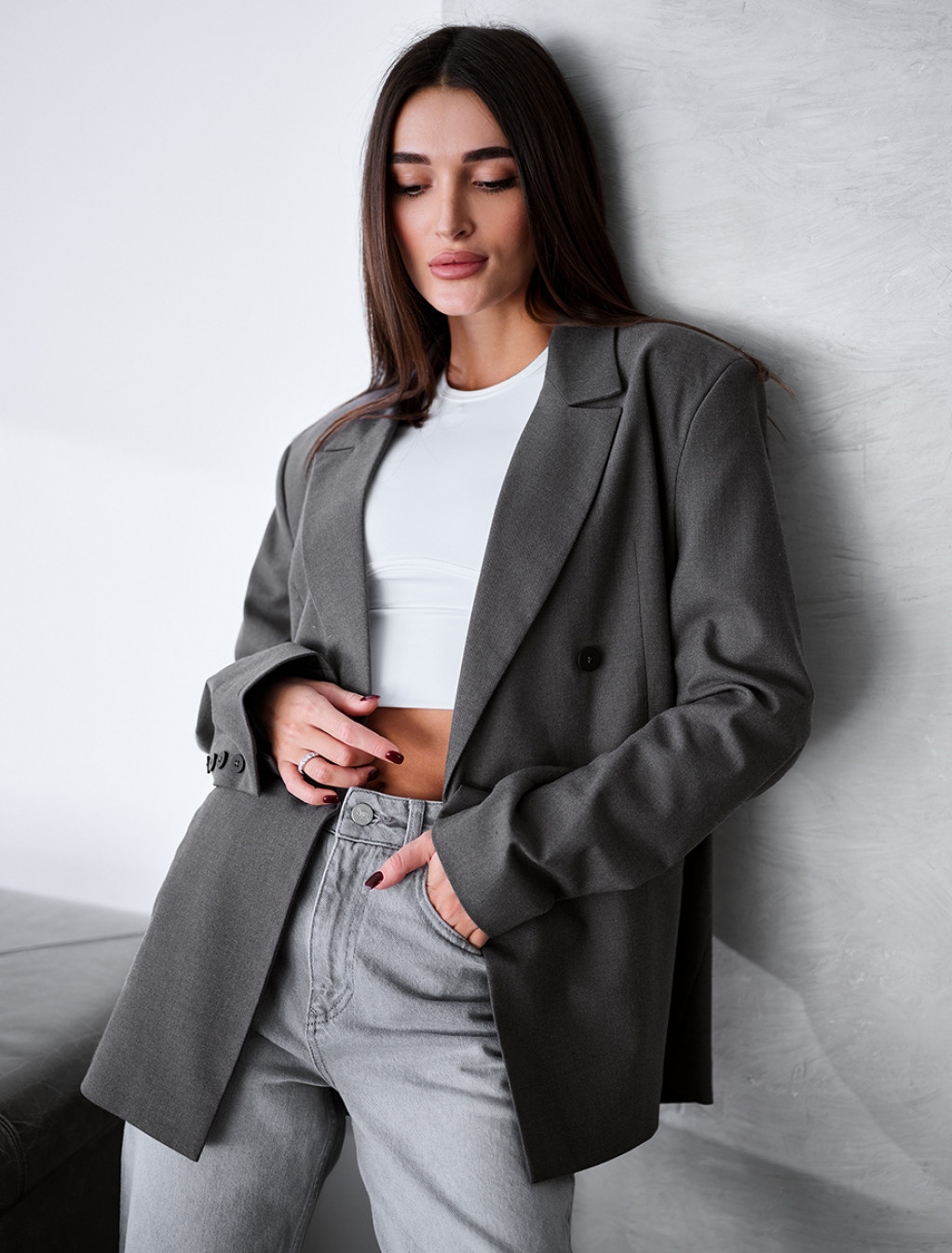 Marynarka Staff fr gray