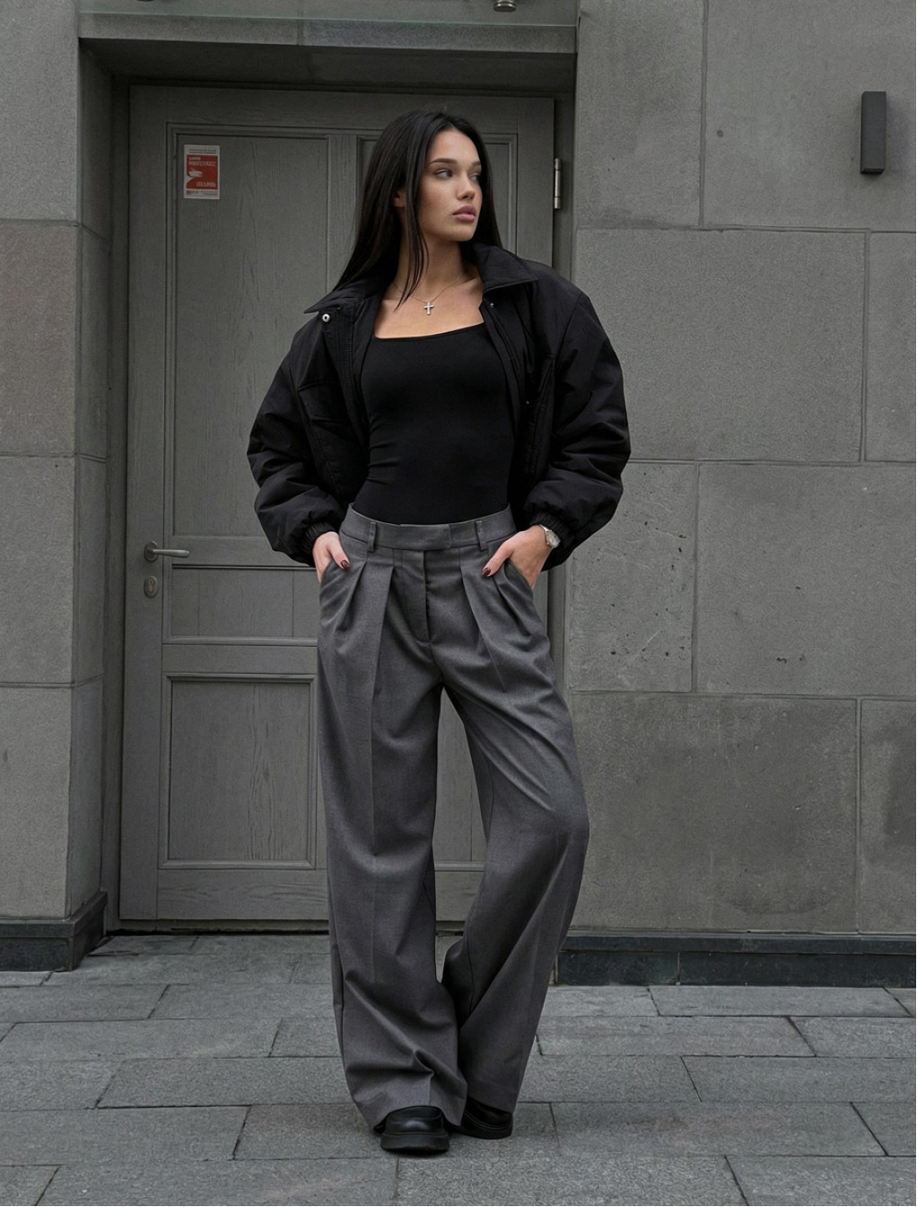 Spodnie Staff ren gray