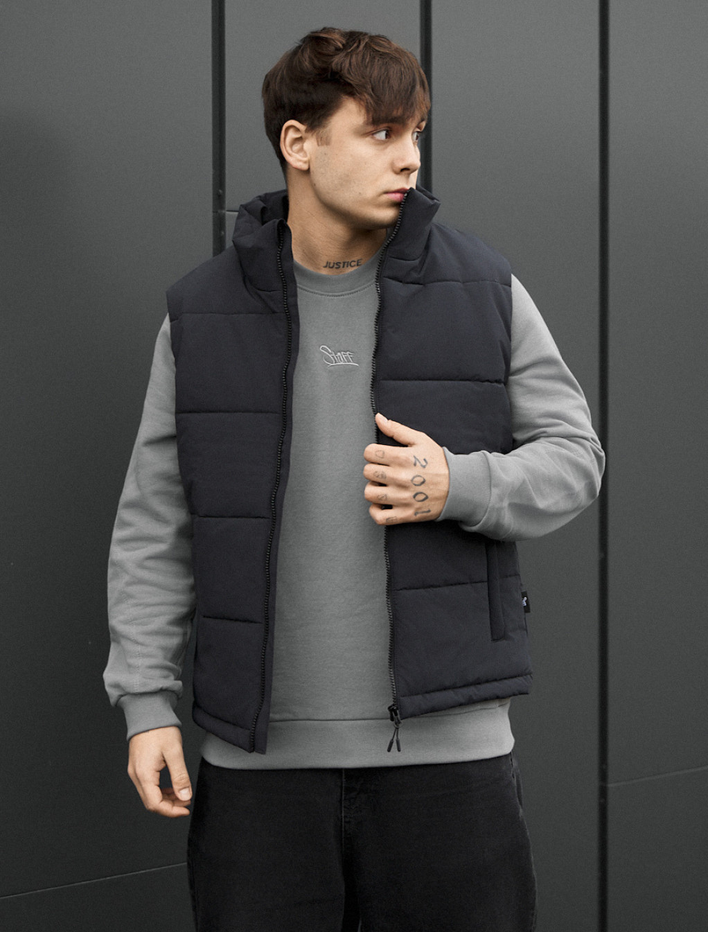 Kamizelka Staff plex dark gray