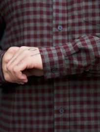 Koszula Staff ed bordo & gray