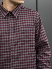 Koszula Staff ed bordo & gray