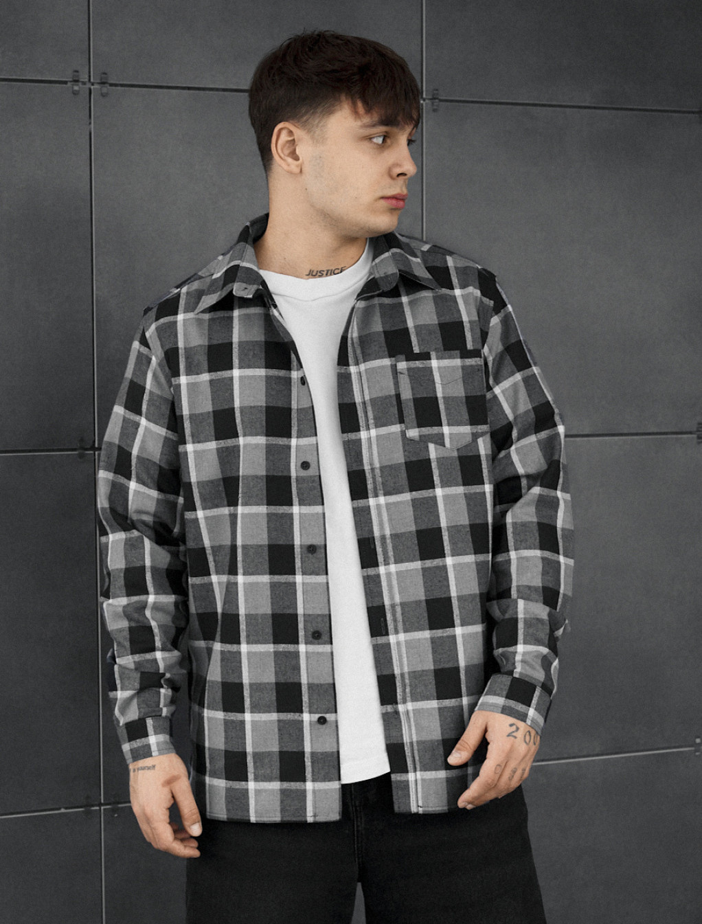 Koszula Staff ed black & gray