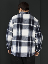 Koszula Staff squares white & gray