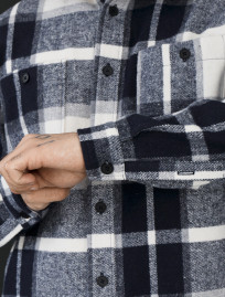 Koszula Staff squares white & gray