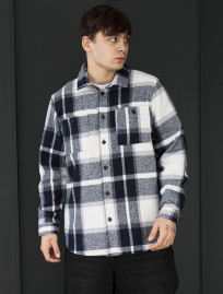 Koszula Staff squares white & gray