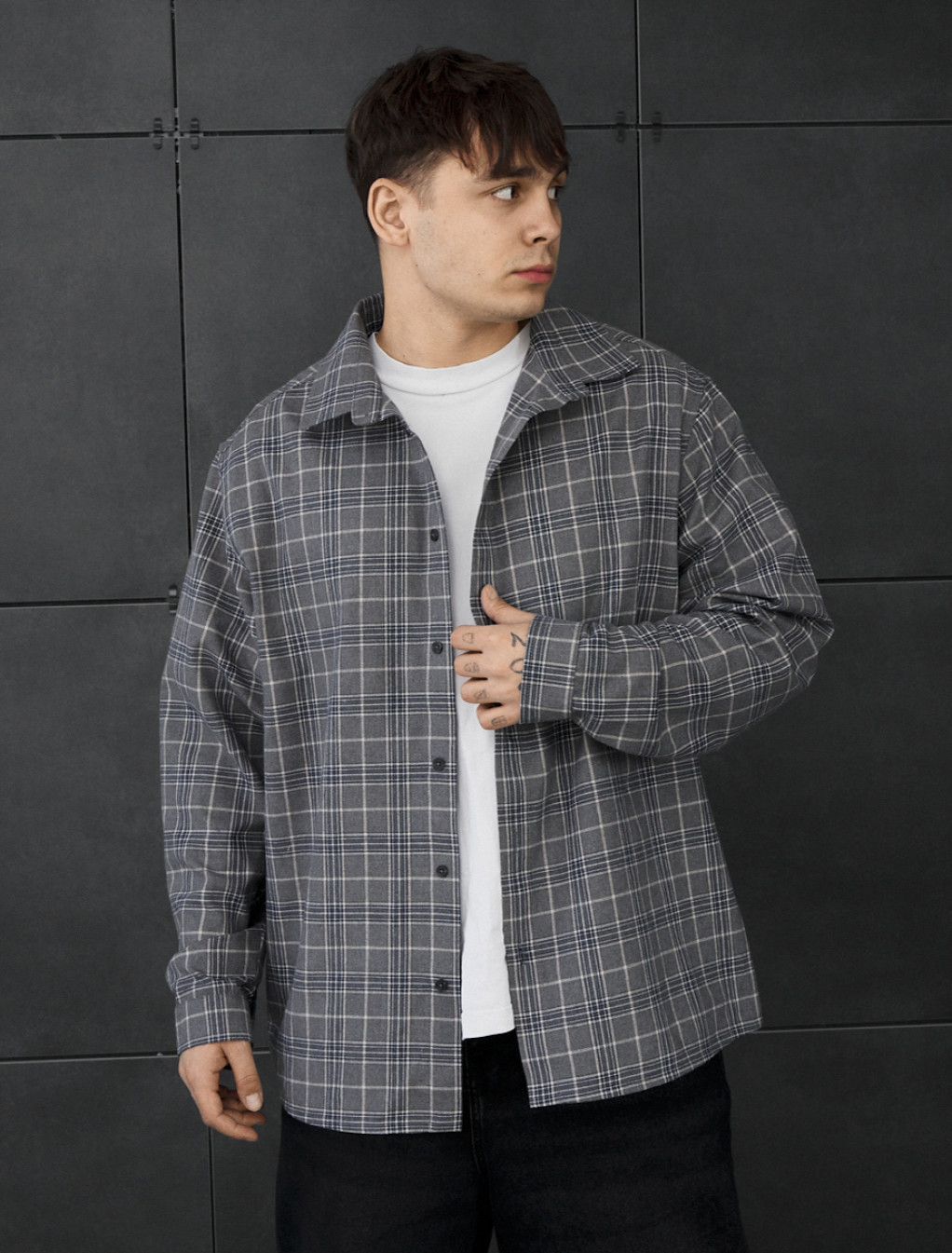 Koszula Staff iu gray oversize