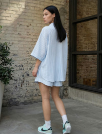 Komplet koszula+spodenki Staff so light blue oversize