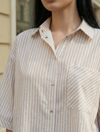 Komplet koszula + spodenki Staff so beige oversize