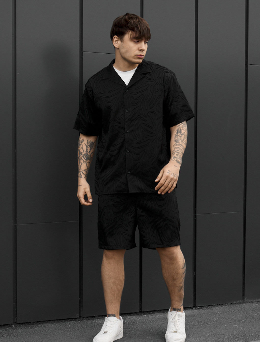 Komplet koszula + spodenki Staff li black