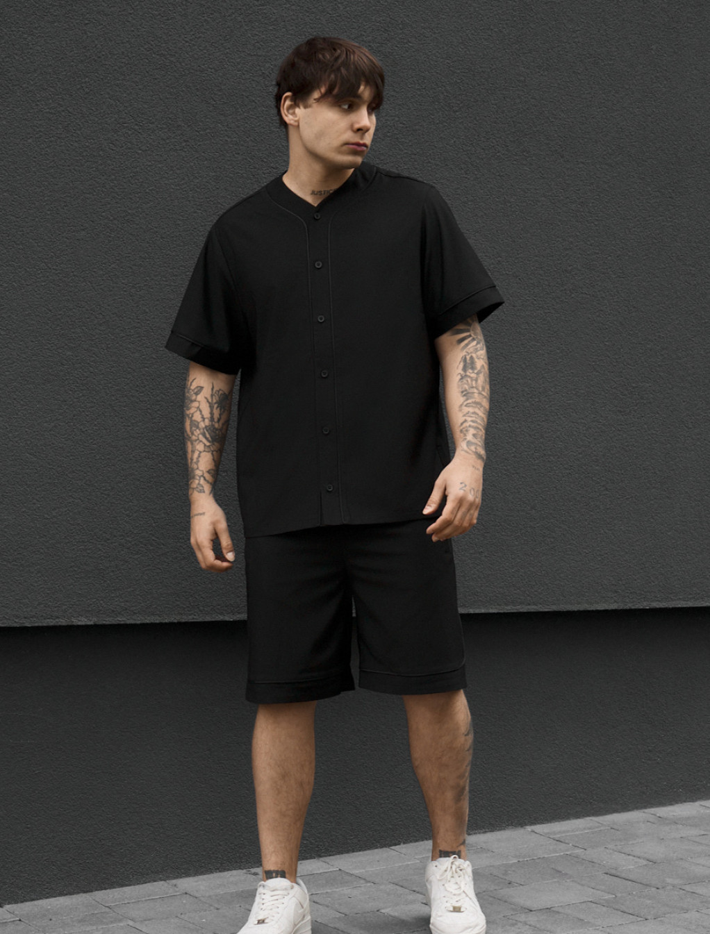 Komplet koszula + spodenki Staff kla black