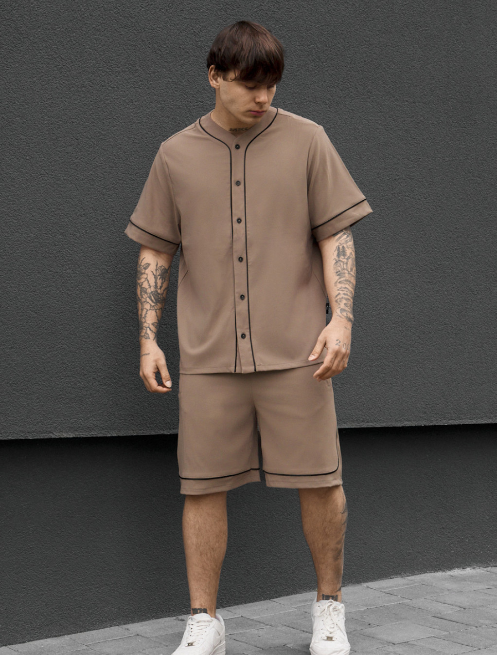 Komplet koszula + spodenki  Staff kla light brown