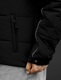 Kurtka Staff logo black reflective
