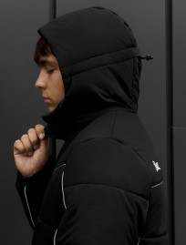 Kurtka Staff logo black reflective