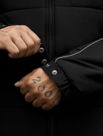Kurtka Staff logo black reflective