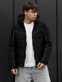Kurtka Staff logo black reflective