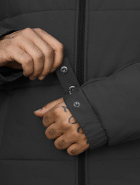 Kurtka przejściowa Staff logo dark gray reflective