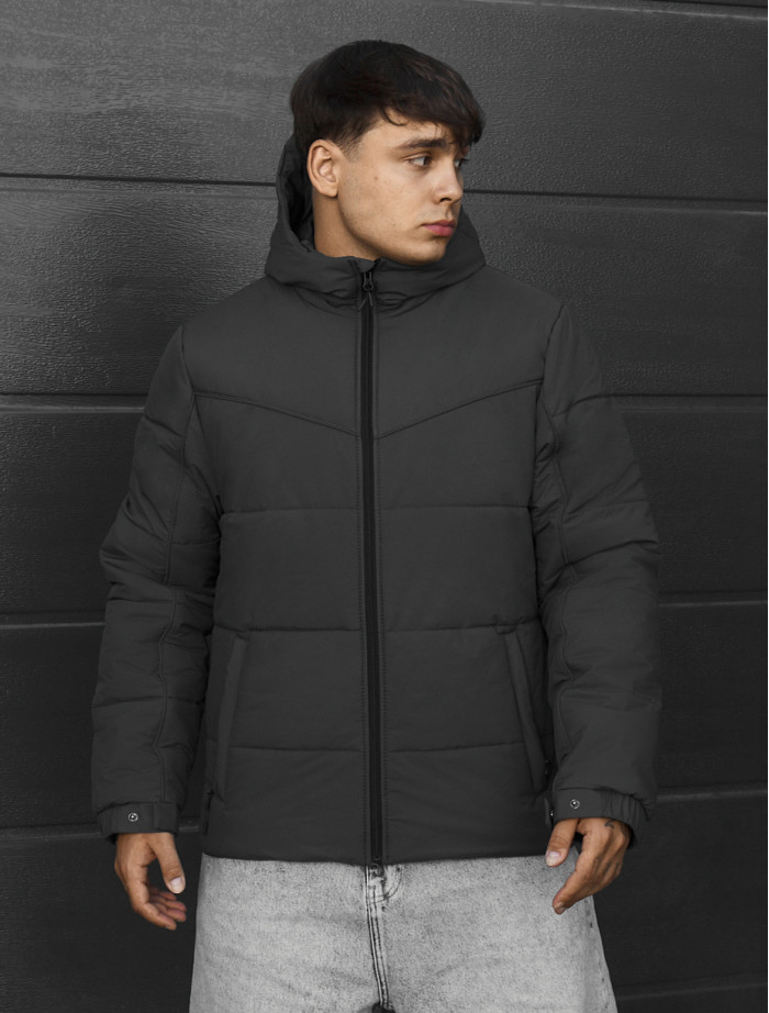 Kurtka przejściowa Staff logo dark gray reflective