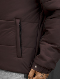 Kurtka przejściowa Staff logo dark bordo reflective