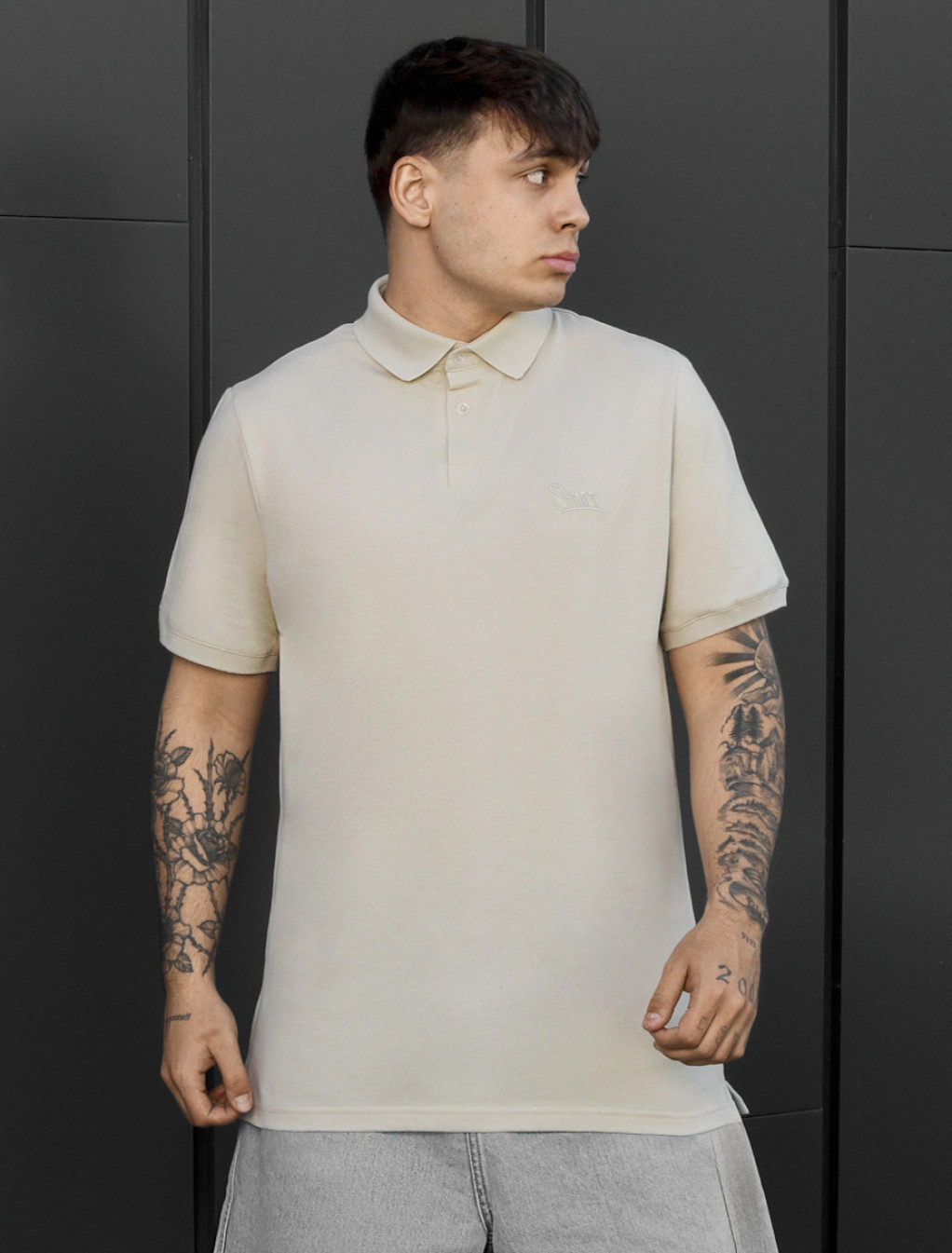 Polo Staff we logo beige