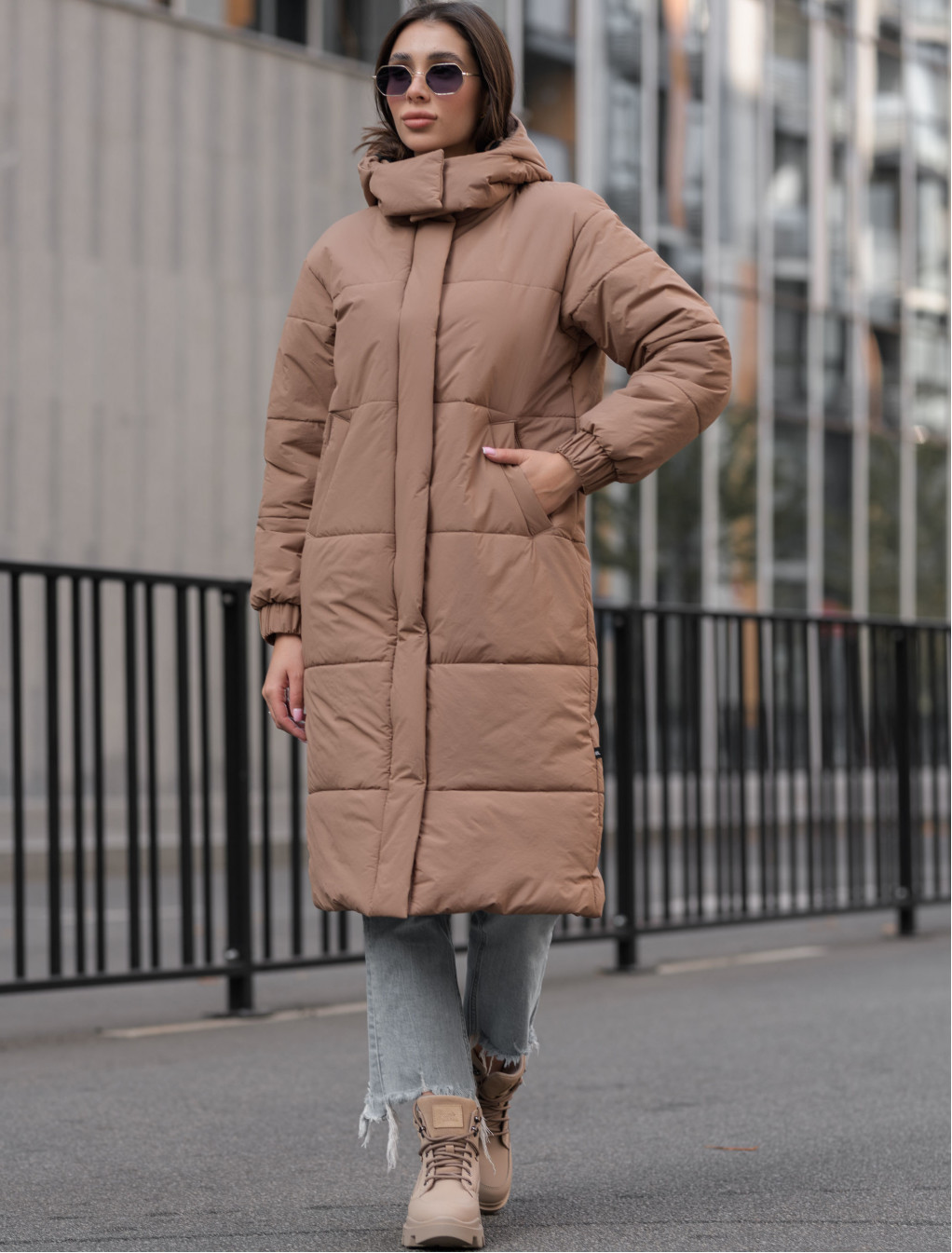 Damska zimowa kurtka Staff clo brown