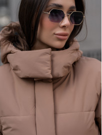 Damska zimowa kurtka Staff clo brown