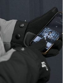 Rękawiczki Staff fleece black logo size M-L