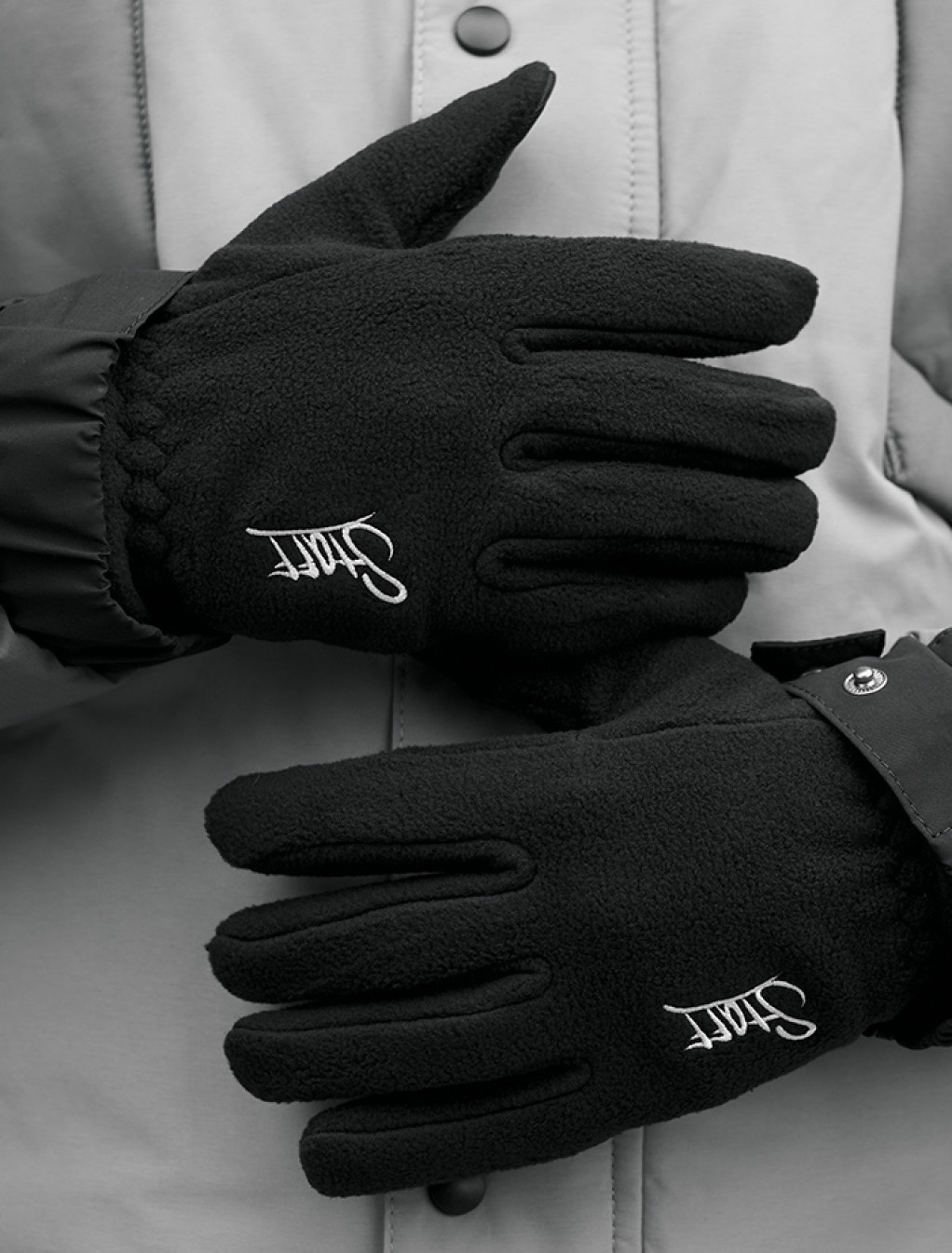 Rękawiczki Staff fleece black logo size M-L