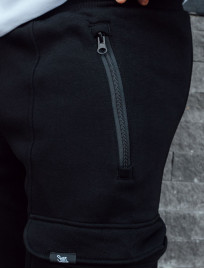 Spodnie dresowe Staff cargo black fleece
