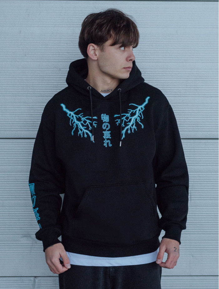 Bluza z kapturem Staff lightning2 oversize fleece
