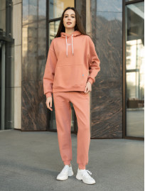 Damski komplet dresowy Staff pi peach oversize fleece