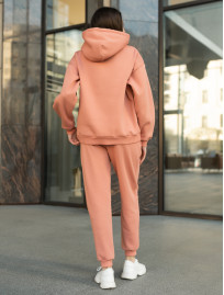 Damski komplet dresowy Staff pi peach oversize fleece