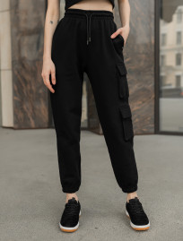 Damskie spodnie dresowe Staff cargo black