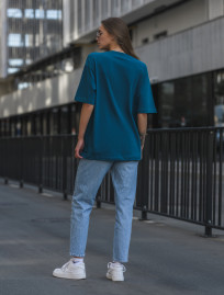 Damska koszulka Staff blue sapphire oversize
