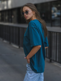 Damska koszulka Staff blue sapphire oversize