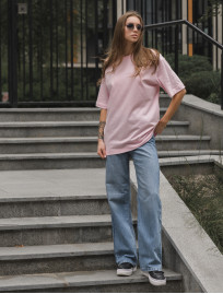 Damska koszulka Staff pink oversize